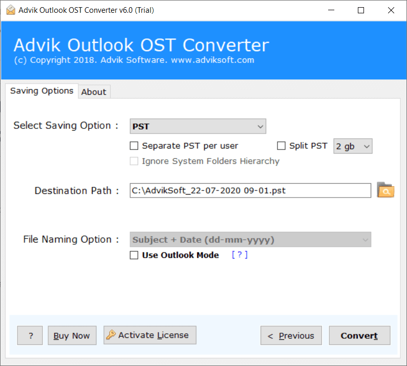 convert ost to pst manually